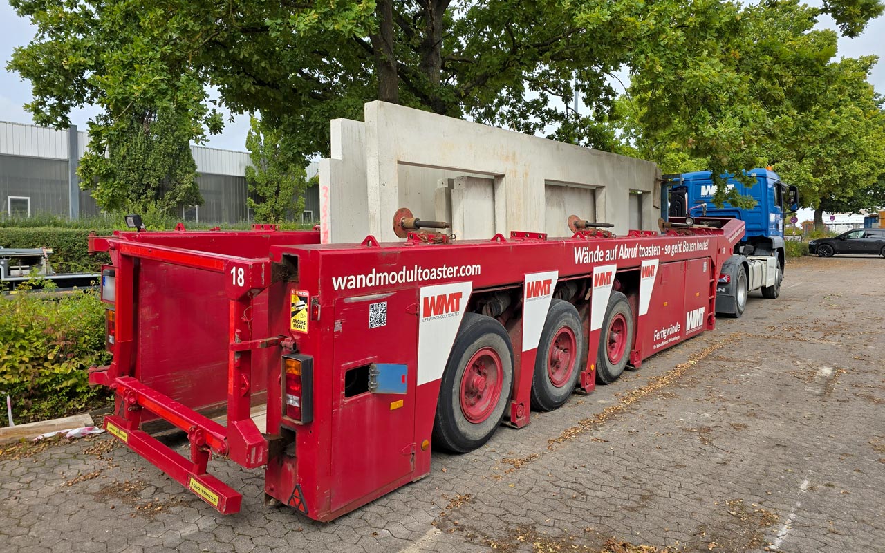 Innenlader mit Betonwänden
