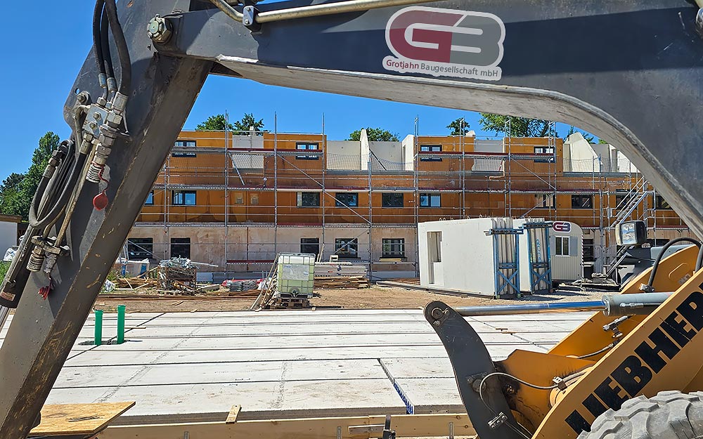 Rohbau von zwei Mehrfamilienhäusern in der Region Hannover